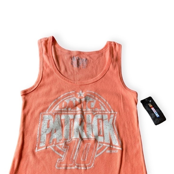 NWT Danica Patrick Nascar #10 Peach Ribbed Tank Top, Size XL - Picture 3 of 8